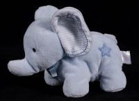Carters Just One Year JOY Elephant Blue Star Plush Lovey Baby Toy